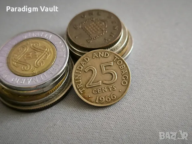 Монета - Тринидад и Тобаго - 25 цента | 1966г.