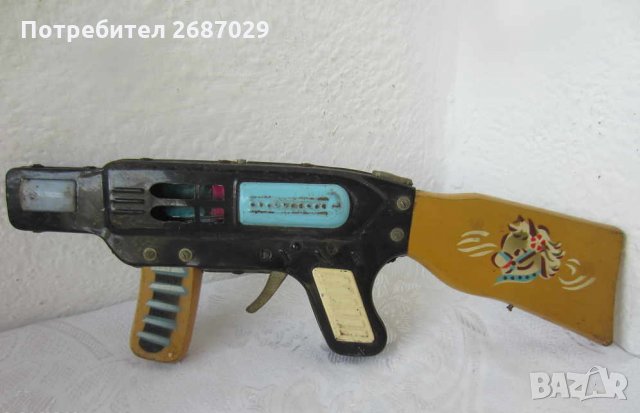  Стар автомат пушка играчка, снимка 1