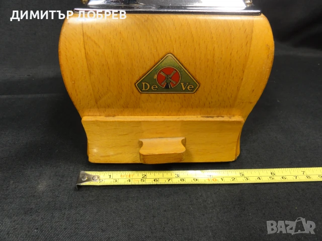 СТАРА РЕТРО ДЪРВЕНА МЕЛНИЦА ЗА КАФЕ РЪЧНА КАФЕМЕЛАЧКА DE VE HOLLAND, снимка 9 - Антикварни и старинни предмети - 51163843