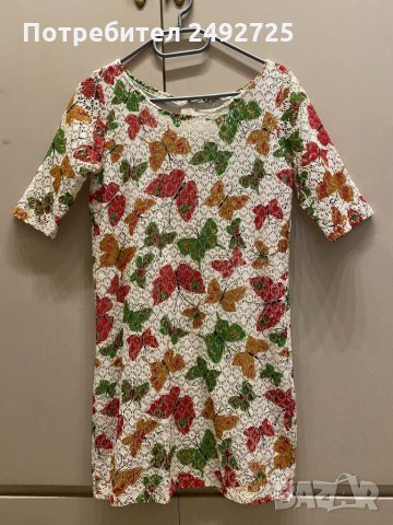 ✅рокля, туника, пеперуди, снимка 1