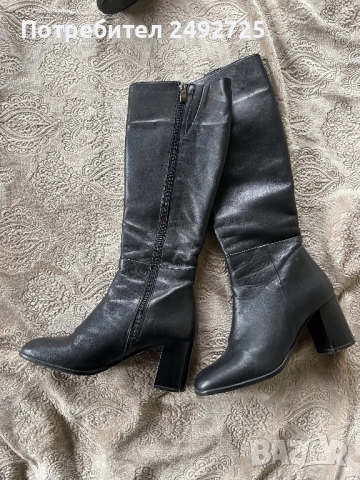 Ботуши чизми естествена кожа 4 чифта, снимка 3 - Дамски ботуши - 31225941