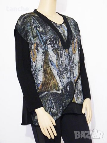 Дамска блуза- 44 и 48 размери, снимка 2 - Блузи с дълъг ръкав и пуловери - 33477170