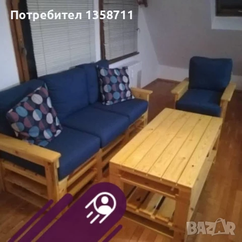 палет мебел, снимка 14 - Градински мебели, декорация  - 50698092