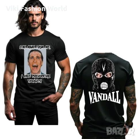 Vandall мъжки тениски в черно