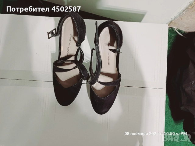 Черни обувки на висок ток, снимка 5 - Дамски обувки на ток - 52949064