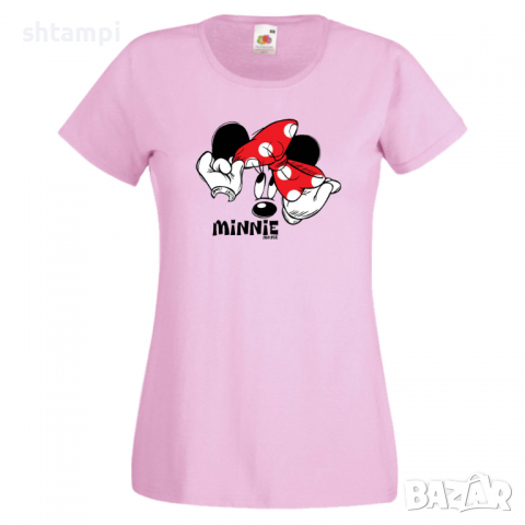 Дамска тениска Minnie Mouse 2 Подарък,Изненада,Рожден ден,, снимка 5 - Тениски - 36530718