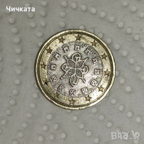 Монета от номинал 1 евро , Португалия 2002