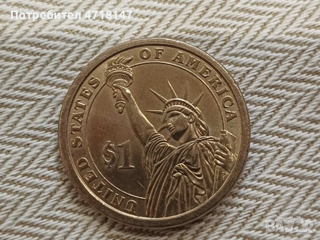 1 $ серия президенти, снимка 2 - Нумизматика и бонистика - 53228488