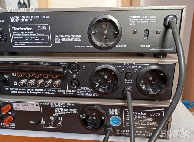 TECHNICS SE-A808 & ST-K808 & SH-R808 с дистанционно, снимка 12 - Ресийвъри, усилватели, смесителни пултове - 52929544