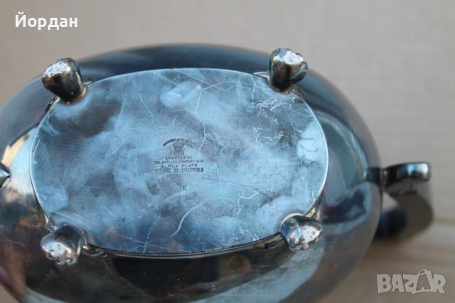 Посребрен английски чайник , снимка 18 - Антикварни и старинни предмети - 52711628