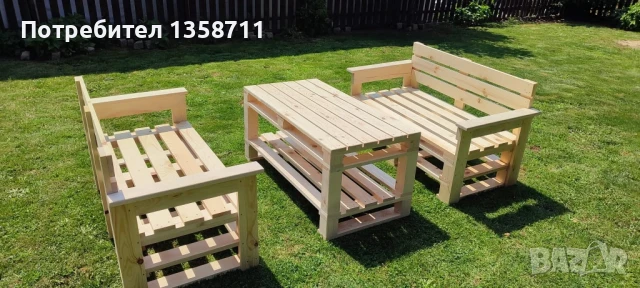 палет мебел, снимка 6 - Градински мебели, декорация  - 50698092