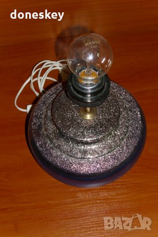 Керамична лампа със сенник - зимна серия, снимка 4 - Декорация за дома - 32502137