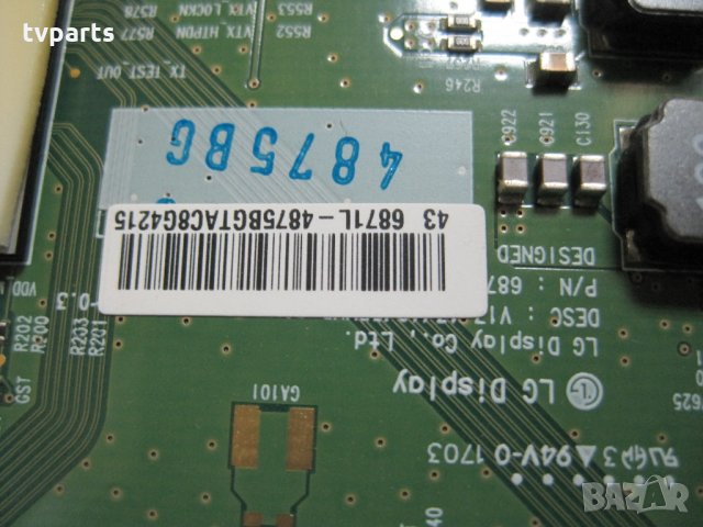 T-CON борд  6871L-0704А за Sony KD-43XE8077 100% работещ , снимка 2 - Части и Платки - 28193712