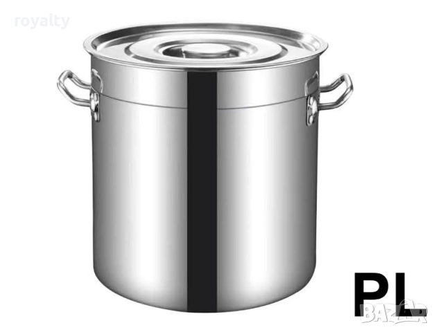 Казан с капак Rosberg R51211C50, 50 см*50 см, 98 литра, Неръждаема стомана
