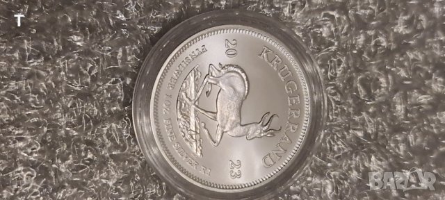 Кругеранд 1 oz silver, снимка 1 - Нумизматика и бонистика - 43172948