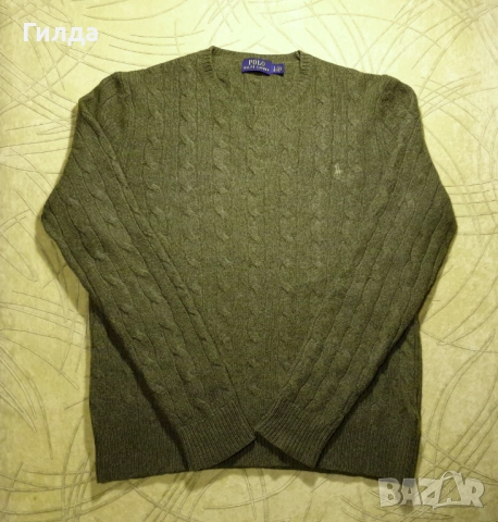 POLO Ralph Lauren вълна и кашмир пуловер L, снимка 2 - Блузи с дълъг ръкав и пуловери - 52777393