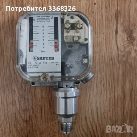 Пресостат , изключвател ,регулатор на налягане Danfoss и Sauter, снимка 8 - Други машини и части - 49145586