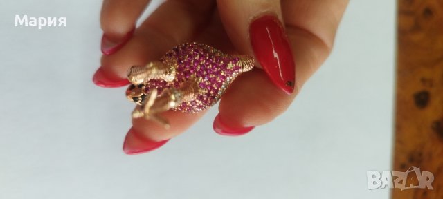 Сребърна висулка - фламинго , снимка 4 - Колиета, медальони, синджири - 43746366