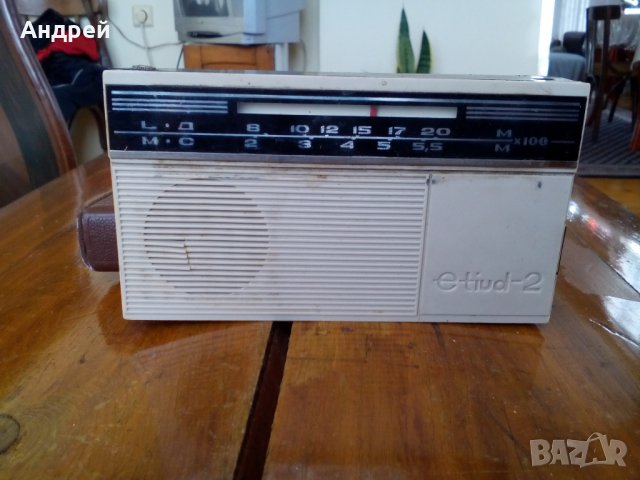Старо радио,радиоприемник Етюд,Etiud-2 , снимка 3 - Антикварни и старинни предмети - 27417581