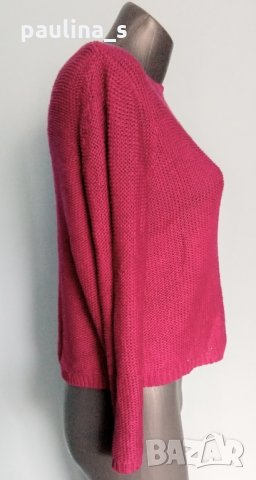 Розов памучен пуловер "Divided" by H&M / голям размер , снимка 2 - Блузи с дълъг ръкав и пуловери - 16010660