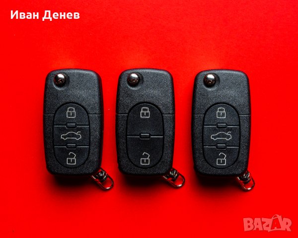 Кутийка Ключ Ауди / Audi A2, A3, A4, A5, A6, A8, Tt, Q7 Дистанционно, снимка 3 - Аксесоари и консумативи - 32733204