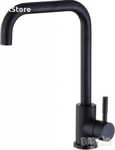 Едноръкохватков кухненски кран неръждаема стомана 360° въртящ се смесител за мивка