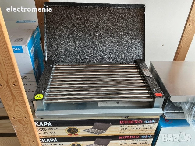 електрическа скара Rubino 1600W, снимка 2 - Скари - 51667219