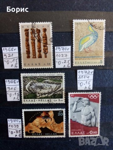 Гърция - с пощенско клеймо, снимка 3 - Филателия - 36151601