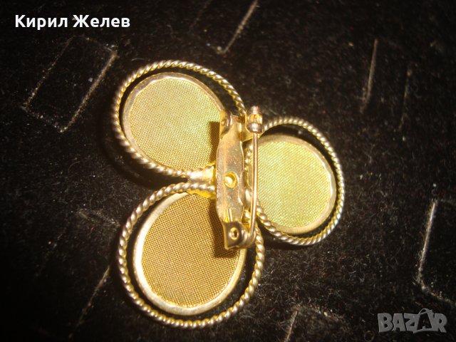 ПОЗЛАТЕНА БРОШКА ЦВЕТЕ ВИНТИДЖ СТИЛ 6642, снимка 5 - Други - 32228256