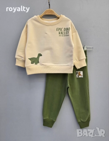Спортен комплект с динозаври Размери 1г , 2г , 3г , 4г, снимка 2 - Детски комплекти - 52650751