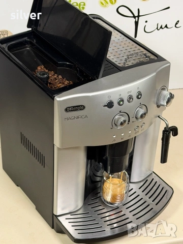 Кафемашина кафе автомат delonghi magnifica с гаранция, снимка 3 - Кафемашини - 53377102