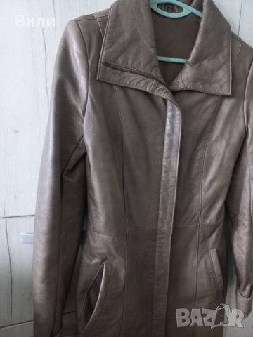 Естествена кожа яке, снимка 4 - Якета - 52882211
