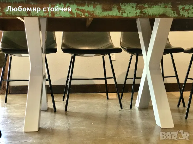 Метални крака за трапезна маса, холна маса, бюро, пейка, цената е за 1бр., снимка 2 - Маси - 47690576