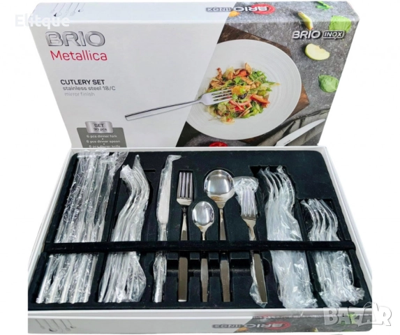 Комплект прибори за хранене BRIO, 30 части, снимка 6 - Други - 52684588
