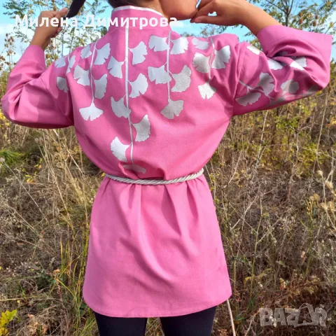 Ръчно рисувано кимоно , снимка 3 - Сака - 48852425