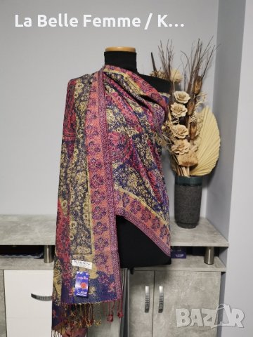 Дамски шалове от Пашмина , снимка 6 - Шалове - 42963436