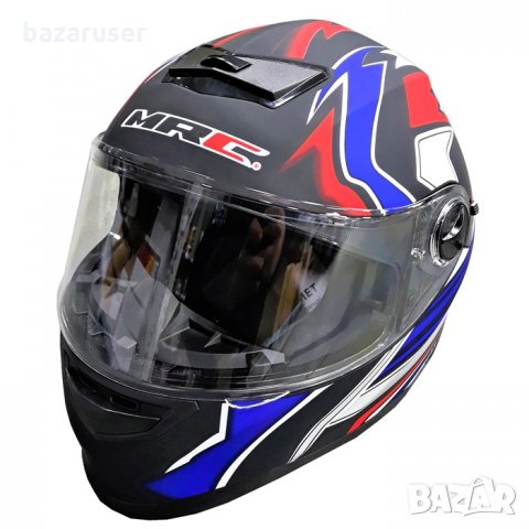 Каска за Мотор 2496 MRC Синя/72039, снимка 5 - Аксесоари и консумативи - 32403178