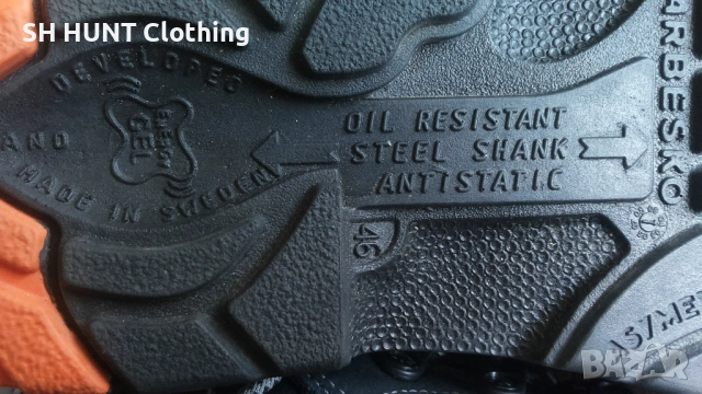 ARBESKO Leather Work Safety Shoes размер EUR 46 работни обувки естествена кожа с бомбе WS1-33, снимка 15 - Други - 51991928