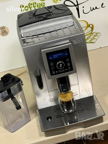 Кафемашина кафе автомат delonghi magnifica S cappuccino с гаранция, снимка 5 - Кафемашини - 53170986