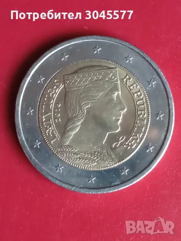 Монета 2 евро Латвия, снимка 1