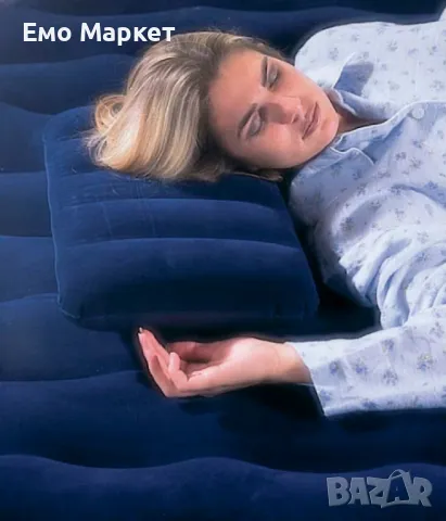 Спокоен сън с надуваемата възглавница Intex Downy: Удобство и комфорт навсякъде, снимка 4 - Други стоки за дома - 49406125