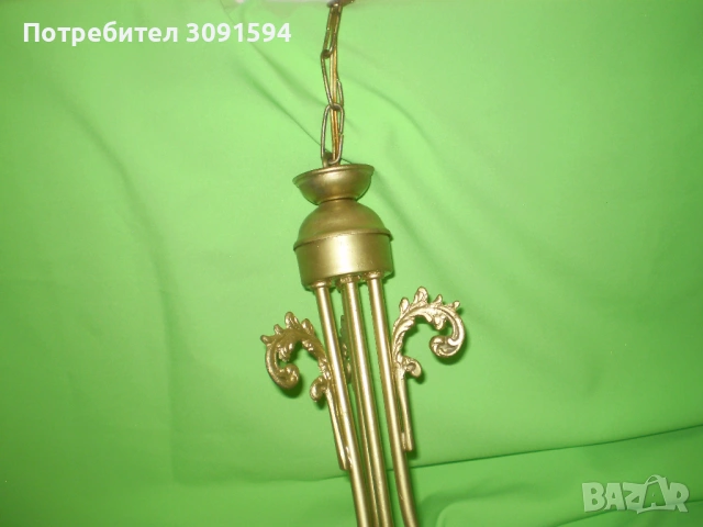 Таванна лампа в стил Арт Деко в добро състояние, снимка 4 - Полилеи - 53584386