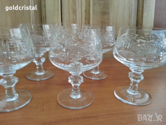 Кристални чаши коняк , снимка 3 - Антикварни и старинни предмети - 36991465