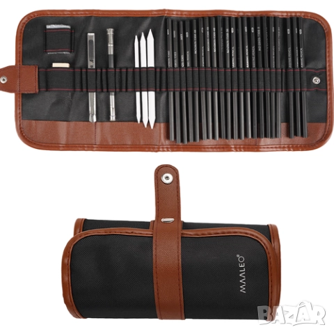 Комплект графитни моливи за рисуване / Faber castell моливи за графика, снимка 4 - Ученически пособия, канцеларски материали - 52863796