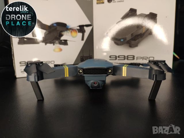 Промо Сгъваем дрон 998 Pro с HD камера, WIFI и приложение за телефона, снимка 6 - Дронове и аксесоари - 39904975