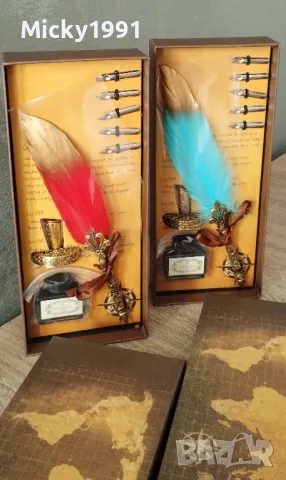 Луксозен калиграфски комплект с перо, снимка 3 - Арт сувенири - 49222995