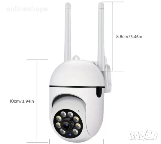 1080P HD Камера за видеонаблюдение / охранителна , нощно виждане , цветен екран, снимка 2 - Камери - 48531328