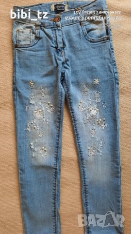 Дънки за малка госпожица , снимка 2 - Детски панталони и дънки - 32837583