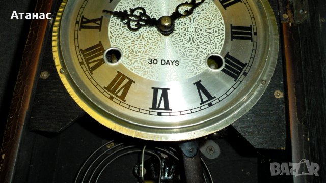 Стенен механичен часовник "CONCORDIA", 30 DAYS, снимка 6 - Антикварни и старинни предмети - 43674052