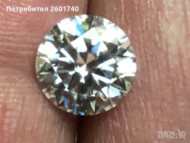 Мойсанит(Диамант)-4 карата,.размер 10мм, снимка 4 - Други - 37506348
